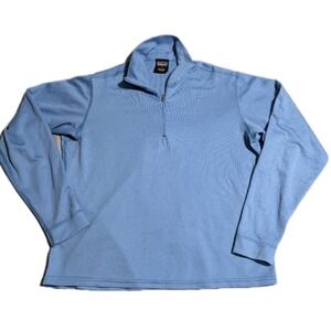 Vintage 2000 Patagonia Capilene 1/4 Zip Pullover Blue USA Womens S Baselayer